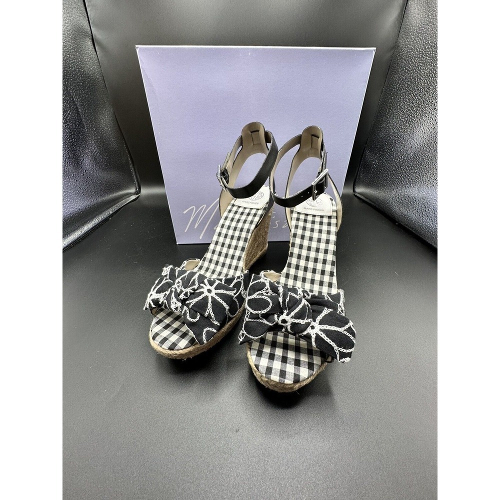 Marc Fisher Happly Wedge Sandals ~ Size 8.5M Women's Peep Toe‎